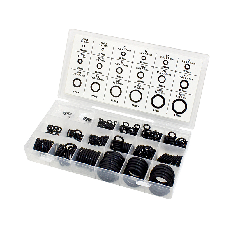 225pc O-ring assortment, metric size